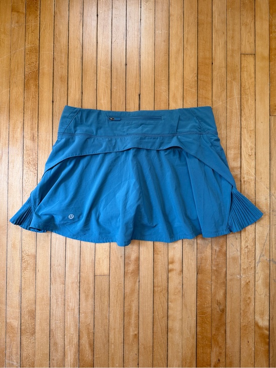 lululemon athletica Dresses & Skirts - Lululemon Run Pace Setter Skirt Skort Teal Golf Tennis Women Sz. 8